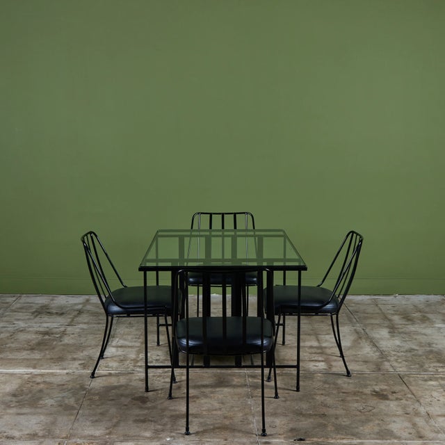 Pacific Iron Paul Laszlo Patio Dining Set for Pacific Iron For Sale - Image 4 of 17