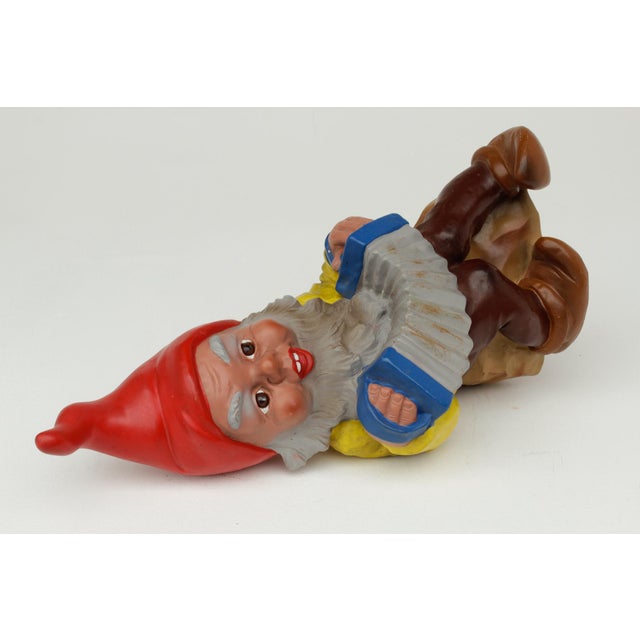 Garden Gnome with Accordion from Heissner, 1960s For Sale - Image 7 of 9