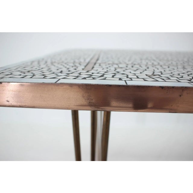 Mid-Century German Mosaic Conference Table, 1960s For Sale - Image 6 of 7