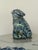 Blue Pair Monumental Blue & White Chinese Porcelain Covered Dragon Temple Jars With Foo Dog Finials, 23” H For Sale - Image 8 of 12