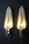 White and Gold Murano Glass Wall Lights in the Shape of Leaves, Set of 2 For Sale - Image 11 of 18