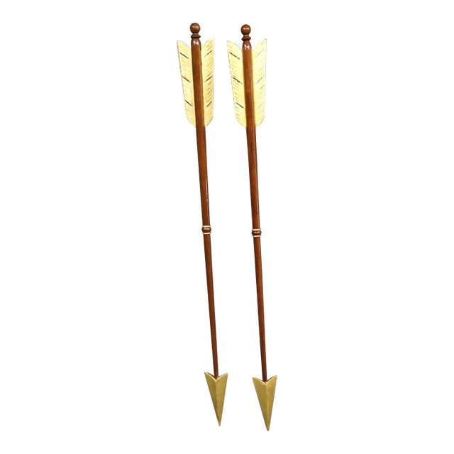 Mahogany & Gilt Arrow/Pair For Sale