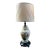 Vintage Hand Painted Floral Table Lamp With Bird Accents- Lampshade Included For Sale