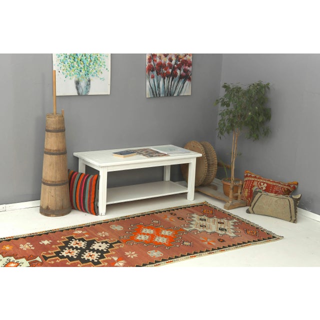 Mid 20th Century Vintage Decorative Turkish Kilim Runner For Sale In Los Angeles - Image 6 of 7