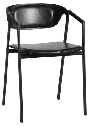 S.A.C. Dining Chair with Leather by Naoya Matsuo