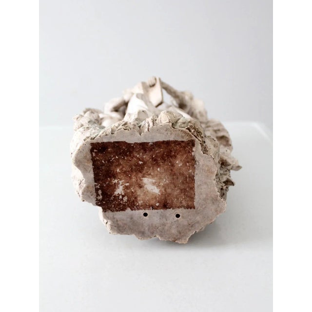 Vintage Garden Angel Sculpture For Sale - Image 9 of 13