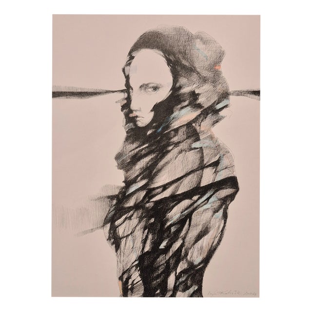 Rafal Kolinski, Faces, Portrait, 2026, Ink Drawing on Paper For Sale