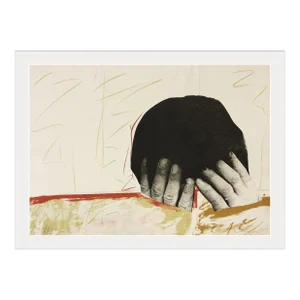 Rafael Canogar El Pensador (The Thinker), Hand Signed Lithograph, 1975