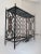 This beautiful bar cart is from the 50-60 era. The bar cart is all hand made with iron metal, granite and brass details....