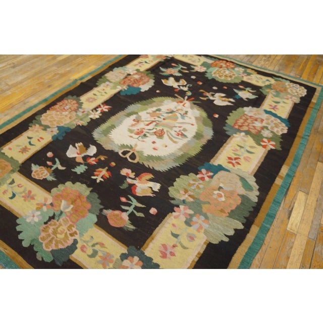 19th Century Besserabian Flat-Weave Carpet ( 6'9" x 9'6" - 206 x 290 ) For Sale - Image 12 of 12