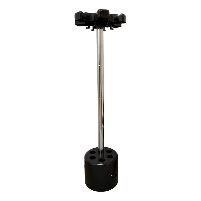 Vintage Italian Space Age Coat Rack with Umbrella Holder by Paolo Orlandini and Roberto Lucchi for Velca, 1970s For Sale