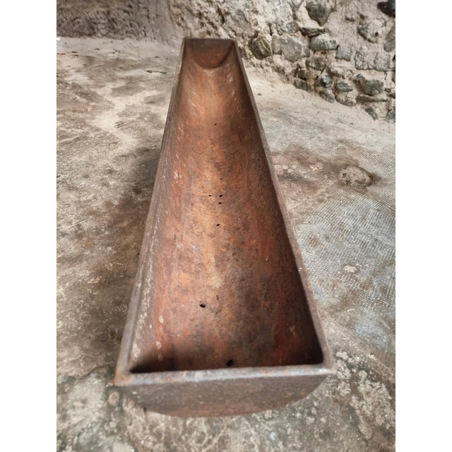 Antique French Cast Iron Trough, 1800s For Sale - Image 4 of 11
