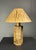 Beige Mid-Century Boho Cork Table Lamp with Raffia Shade in the style of Ingo Maurer, 1970s For Sale - Image 8 of 18
