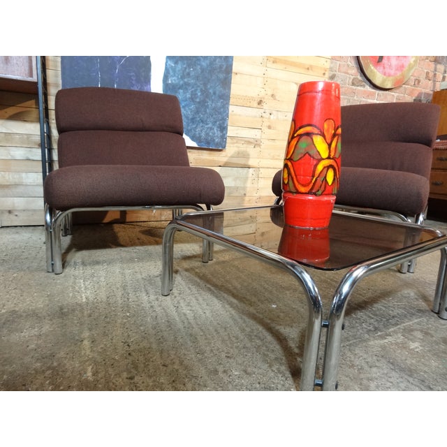 Metal Lounge Chairs for Evertaut International, Set of 4 For Sale - Image 7 of 16
