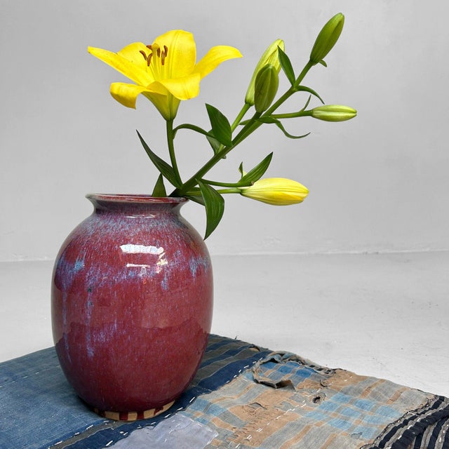 Mid-Century Modern Vintage Ikebana Vase by Noma Gazan, 1970s For Sale - Image 3 of 11