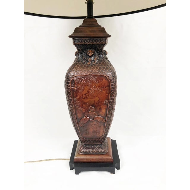 Asian Maitland Smith Asian Porcelain Table Lamp For Sale - Image 3 of 11