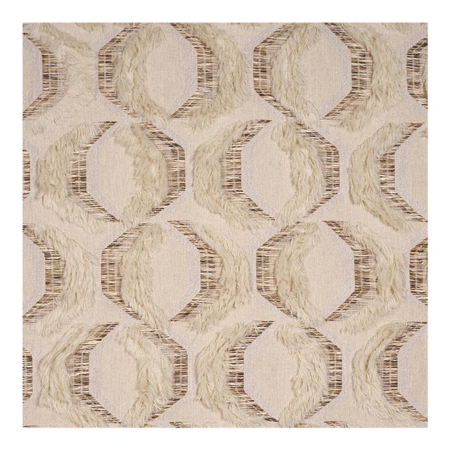 Sample - Schumacher Samira Fabric In Birch For Sale