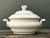 Cream Vintage Glazed Ceramic Lidded Casserole For Sale - Image 8 of 12
