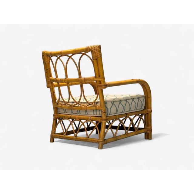 Bielecky Brothers, Modern, Single Lounge Chair, Cane, Bamboo, Usa, 21st C. For Sale In New York - Image 6 of 12