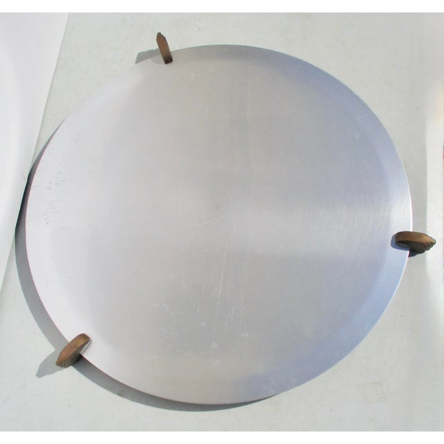 Mid-Century Aluminum Serving Tray Circa 1950s' For Sale - Image 10 of 10