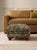 Vintage Botanical Tapestry Ottoman on Carved Hardwood Feet For Sale - Image 4 of 8