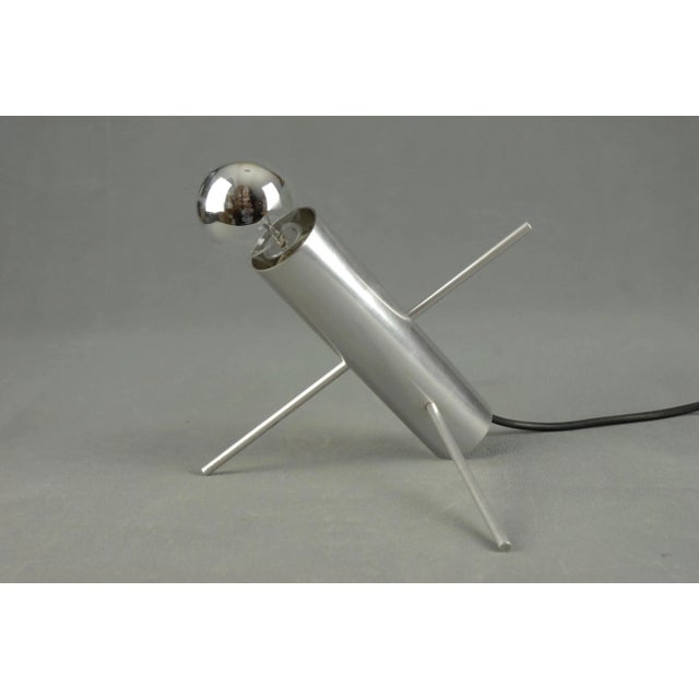 Silver Cricket R-60 Table Lamp by Otto Wasch for Raak, 1960s For Sale - Image 8 of 12