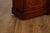 English Karges English Style Mahogany Breakfront China Cabinet Display Bookcase with Carved Pediment and Silk Backing For Sale - Image 3 of 18
