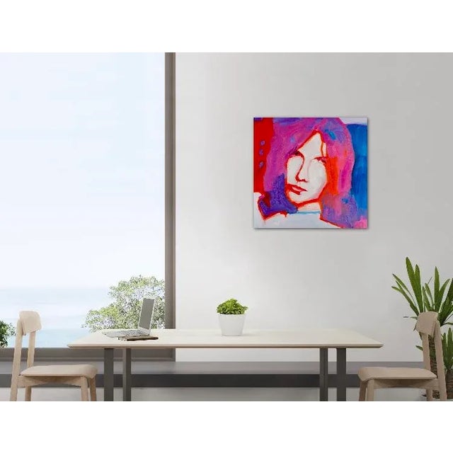 Modern Figurative Portrait in Pop Art Style – Original Oil Painting For Sale - Image 10 of 12