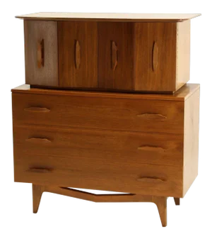 20th Century Danish Modern Walnut Gentelmen's Chest