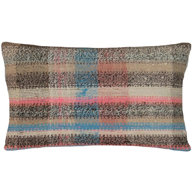 1960s Turkish Hemp Pillow - 11" X 19" For Sale