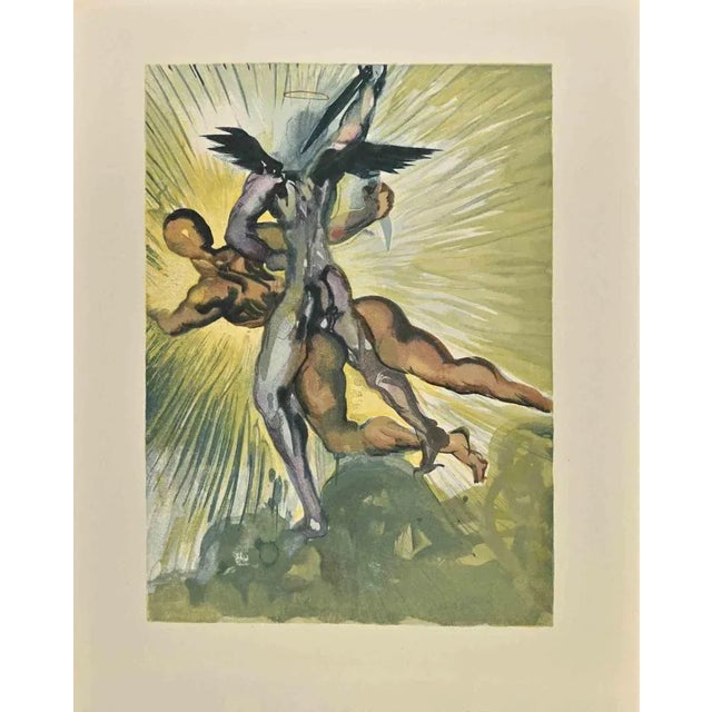 Modern Salvador Dali, The Divine Comedy: The Guardians, Woodcut Print, 1963 For Sale - Image 3 of 3
