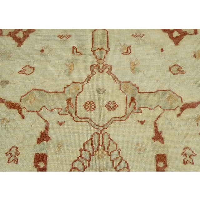 Turkish Oushak Rug 9'9" x 13'8" #18535 For Sale In Houston - Image 6 of 8