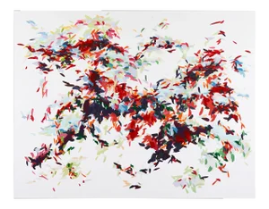 Contemporary Abstract Acrylic on Canvas Paiting "Record of Undefined Color 33" by Kyong Lee