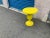 Modern Mid Century Style End Table -Canary Yellow For Sale In San Diego - Image 6 of 8