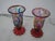 Modern Multicolored Murano with "Fazzoletto" Base Goblets or Glasses - A Pair For Sale - Image 3 of 6