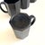 Glass Postmodern Black Octagon Milk Glass Mugs - Set of 4 - "Octime" by Arcoroc, France For Sale - Image 7 of 8