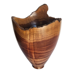 D. Richardson 2012 Signed Ornamental Hand Turned Acacia Wood Vessel