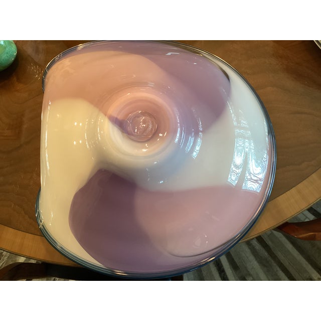 Stunning Nicholson Wave Series Bowl by Rick and Janet Nicholson For Sale - Image 10 of 11
