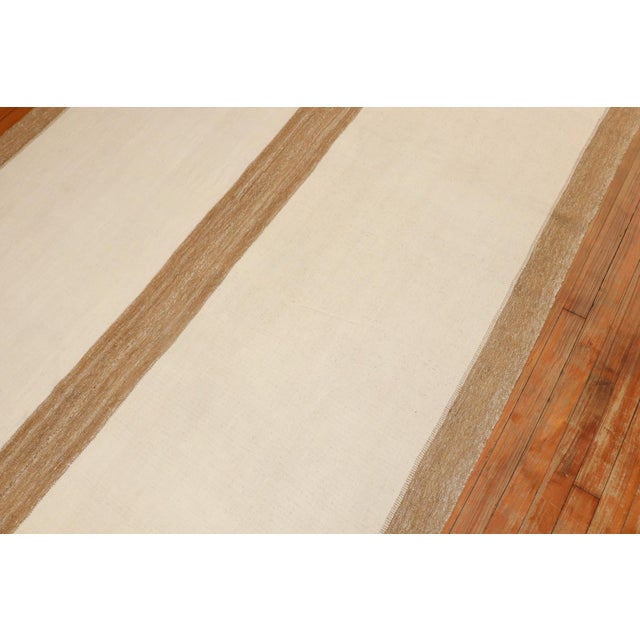 Minimalist Turkish Kilim from the 3rd quarter of the 20th Century