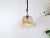 Mid-Century Modern 1970s Vintage Orange White Pendant Light For Sale - Image 3 of 11