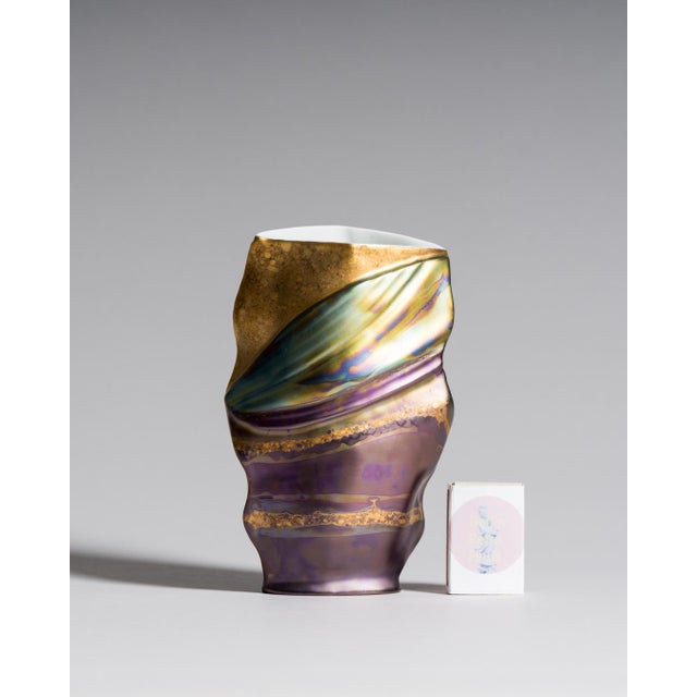Porcelain Eosin Vases by Johan Van Loon and Helmut Drexler for Rosenthal, 1990s, Set of 2 For Sale - Image 11 of 18