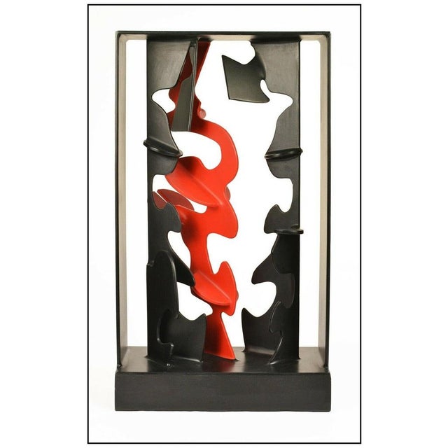 Victor M. Valera Authentic, Iron Polychrome Sculpture, listed with the Submit Best Offer option. "Risoma Evolucionado", is...