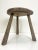 Mid-Century Modern Brutalist Style Oak Tripod Stool, 1950s For Sale - Image 3 of 11