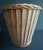 Vintage Mid-Late 20th Century Wicker Wastebasket For Sale In Orlando - Image 6 of 12
