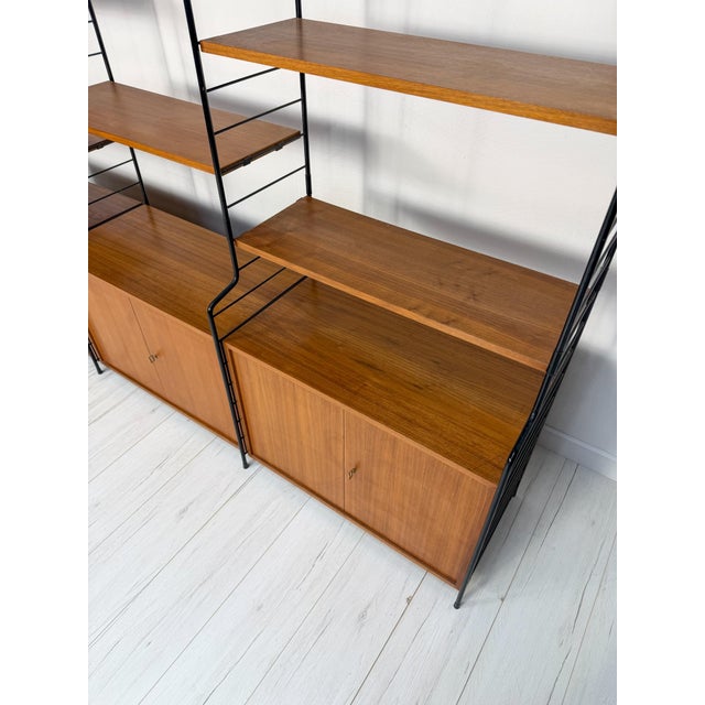 Wood Vintage Freestanding Teak Shelving System from WHB, 1960s For Sale - Image 7 of 12