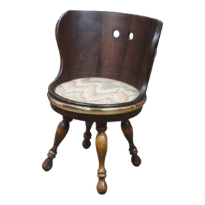 Early 20th Century Vintage Firkin Sugar Bucket Barrel Back Childs Chair