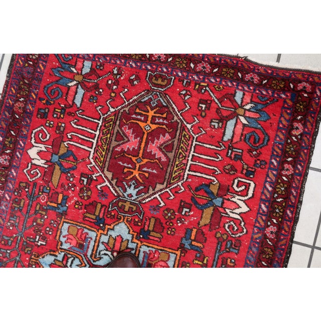 1920s, Handmade Antique Persian Karajeh Rug 2.9' X 4.6' For Sale - Image 10 of 12