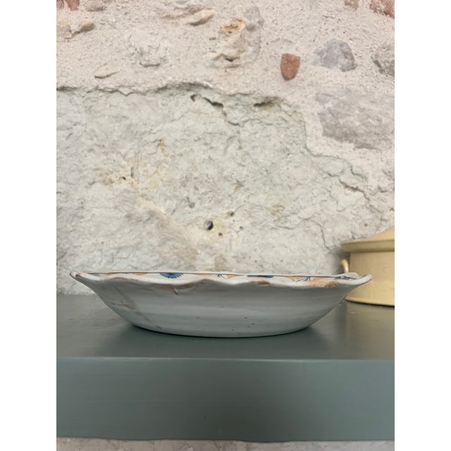 Ceramic Hand Painted French Plate /Bowl , 19th Century For Sale - Image 7 of 11