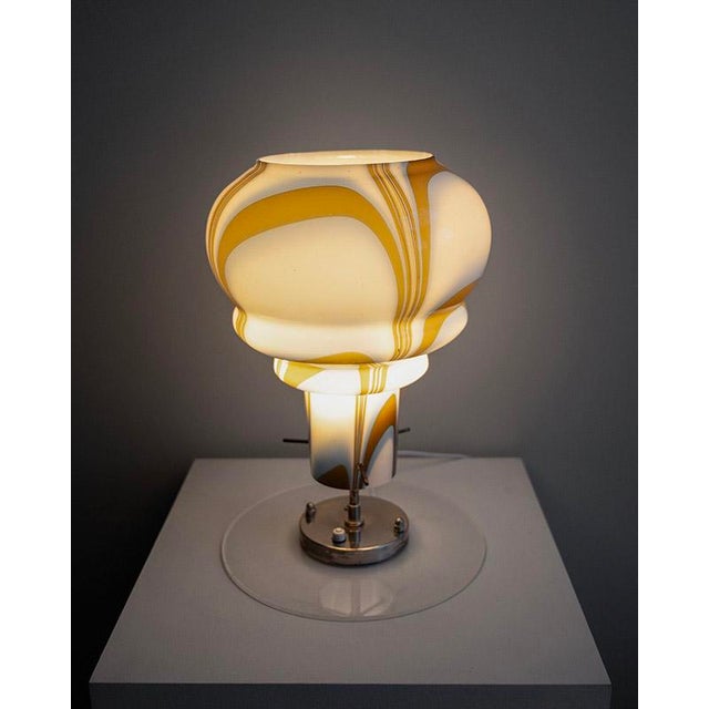 Murano Glass Table Lamp from A.V. Mazzega, Italy, 1970s For Sale - Image 6 of 8
