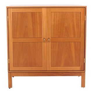 Mahogany Cabinet Module with Brass Handles by Christian Hvidt for Søborg Møbelfabrik, 1960s For Sale